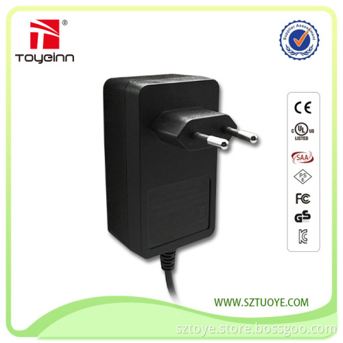 12V2A Power Aapter 24W Power Supply with CE ROHS UL KC PSE CB FCC